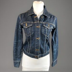 Hysterics glamour size 40 small stretch, jean denim jacket
